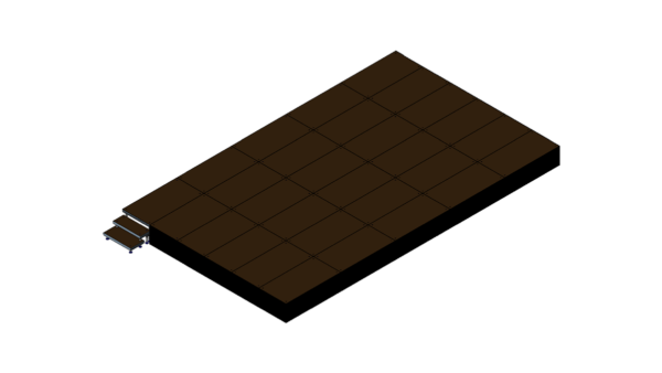 Bühne 10m x 6m x 0,60m Höhe inklusive Treppe