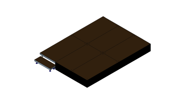 Bühne  4m x 3m x 0,40m Höhe inklusive Treppe