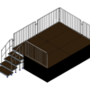 Bühne  4m x 3m x 1,00m Höhe inklusive Treppe – Bild 3