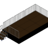 Bühne  6m x 3m x 0,80m Höhe inklusive Treppe – Bild 3
