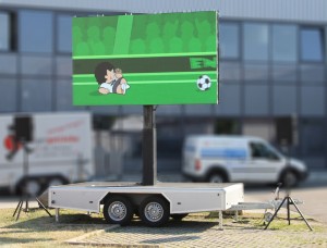 LED-Trailer von LEDman, Public Viewing 2014