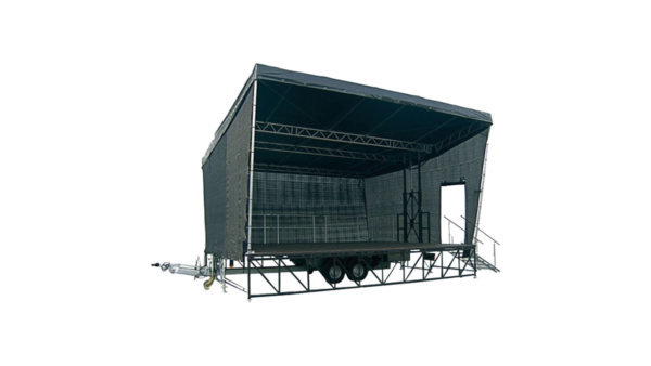 SmartStage 45 - Bühnenanhänger 7,10 x 6,20 | Lichte Höhe 4m | 800 KG Dachlast