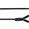 Stahlseil - 4m / Ø 8mm / Anschlagseil einseitige Kausche 35mm / schwarz – Bild 3